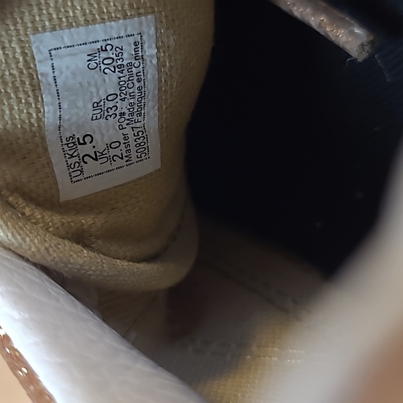 Vans Old Skool Off The Wall Gold Black Glitter Kids Shoes - Picture 9 of 9